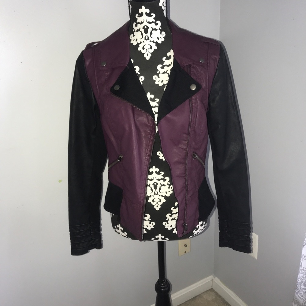 Faux leather jacket